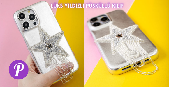 Lüks Yıldızlı Püsküllü Kılıf
