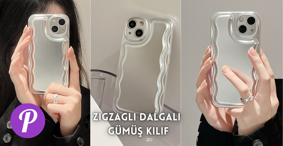 Zigzaglı Dalgalı Gümüş Kılıf