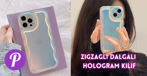 Zigzaglı Dalgalı Hologram Kılıf