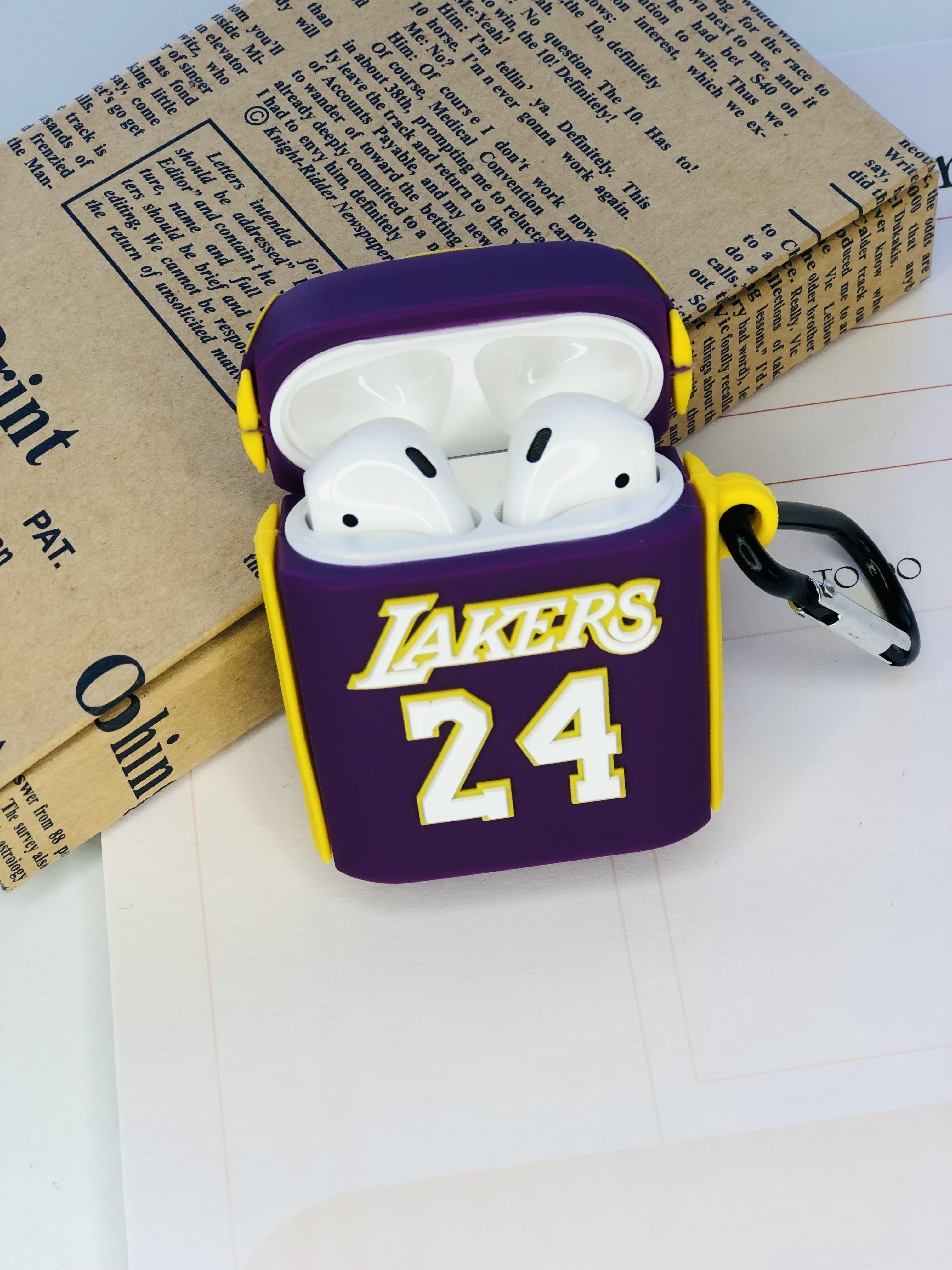Airpods 2. Nesil Uyumlu Mor Lakers Airpods Kılıfı Airpods 2. Nesil Uyumlu Mor Lakers Airpods Kılıfı