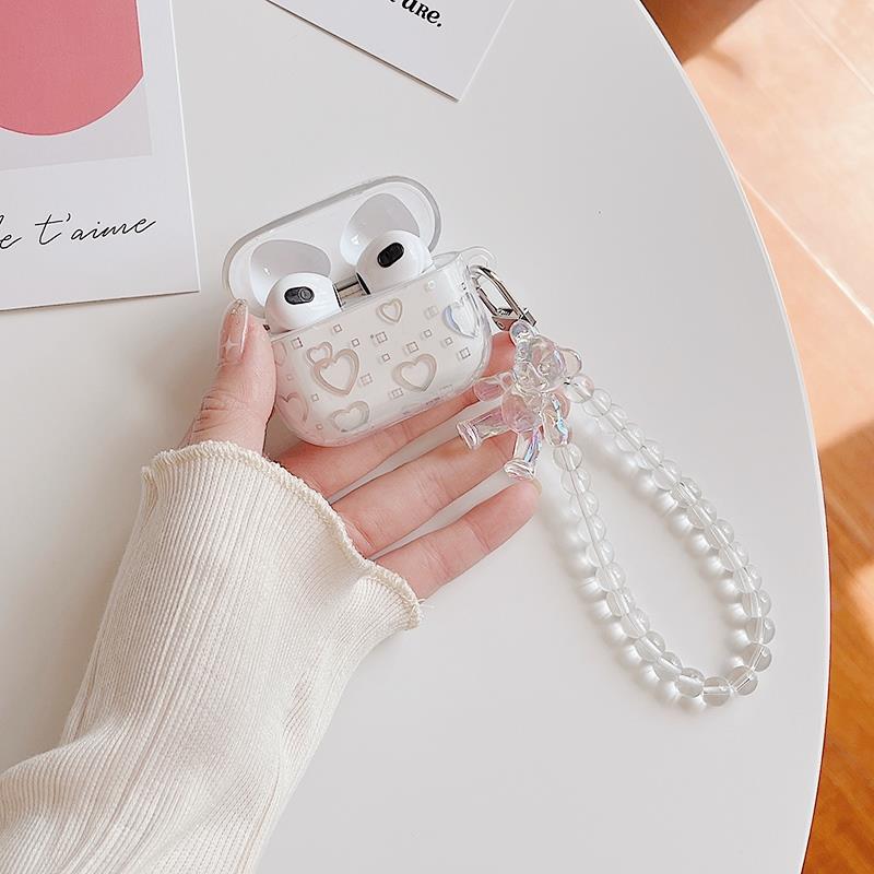 Airpods 2. Nesil Uyumlu Şeffaf Hologram Kalpli Airpods Kılıfı Airpods 2. Nesil Uyumlu Şeffaf Hologram Kalpli Airpods Kılıfı