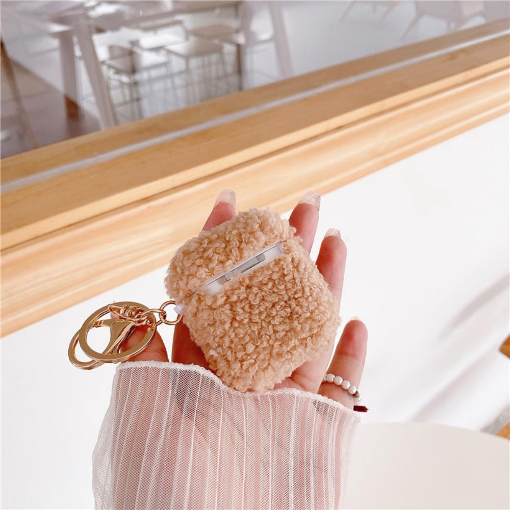 Airpods 2. Nesil Uyumlu Sevimli Kahverengi Peluş Köpek Airpods Kılıfı Airpods 2. Nesil Uyumlu Sevimli Kahverengi Peluş Köpek Airpods Kılıfı