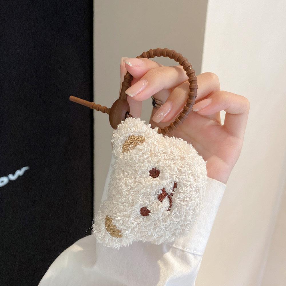 Airpods 2. Nesil Uyumlu Sevimli Peluş Ayıcık Airpods Kılıfı Airpods 2. Nesil Uyumlu Sevimli Peluş Ayıcık Airpods Kılıfı