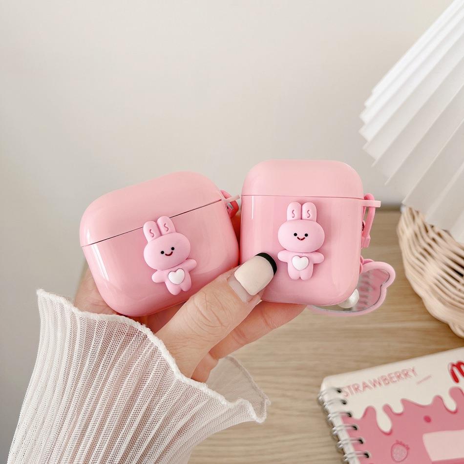 Airpods 2. Nesil Uyumlu Sevimli Tavşan Ayna Charmlı Airpods Kılıfı Airpods 2. Nesil Uyumlu Sevimli Tavşan Ayna Charmlı Airpods Kılıfı