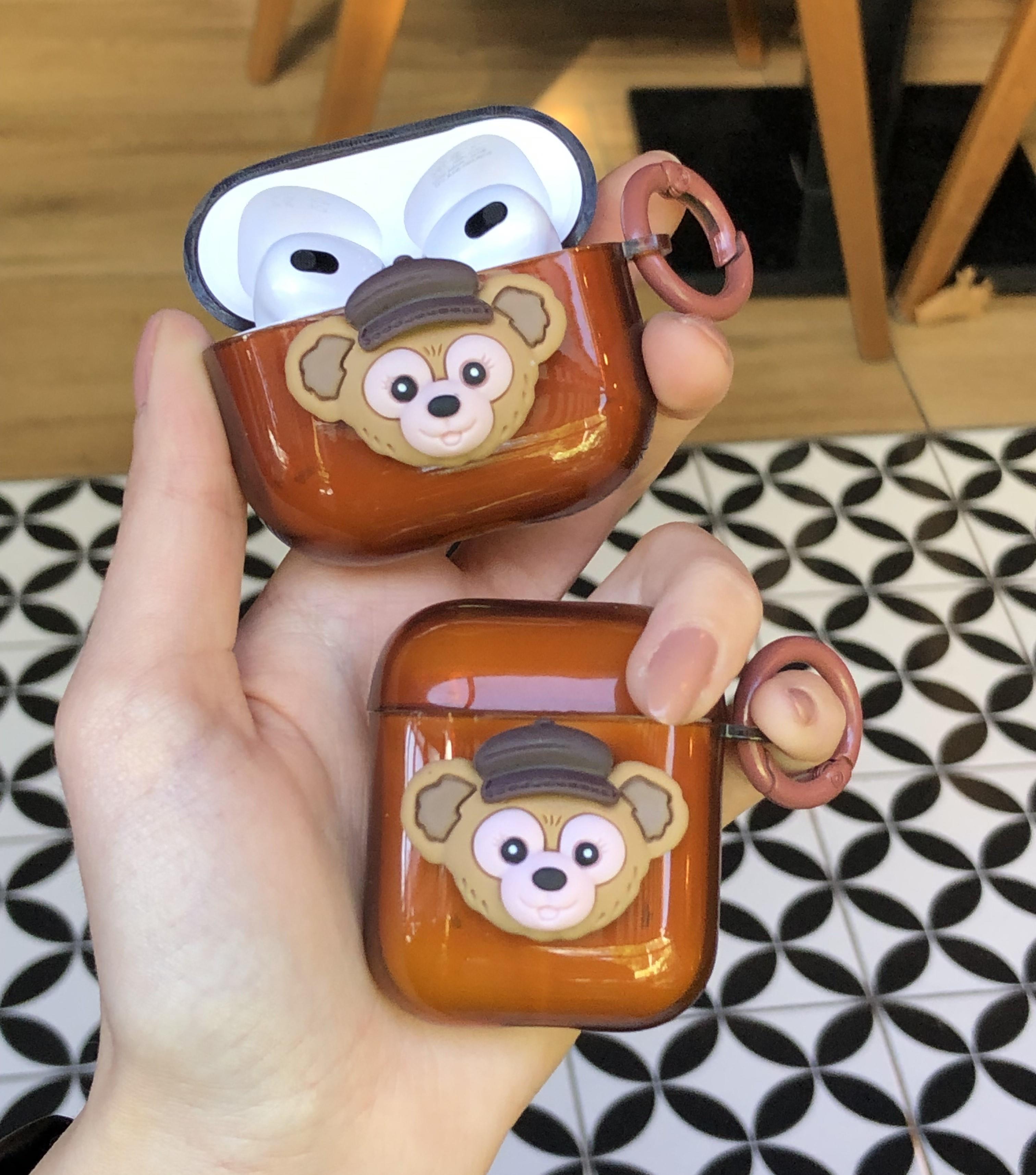 Airpods 3. Nesil Uyumlu Kahverengi Karikatür Ayıcık Airpods Kılıfı Airpods 3. Nesil Uyumlu Kahverengi Karikatür Ayıcık Airpods Kılıfı