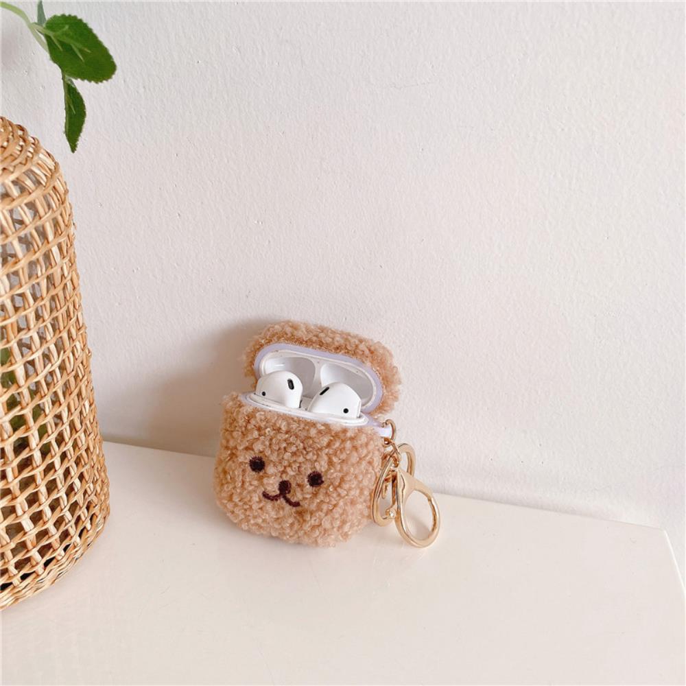 Airpods 3. Nesil Uyumlu Sevimli Kahverengi Peluş Köpek Airpods Kılıfı Airpods 3. Nesil Uyumlu Sevimli Kahverengi Peluş Köpek Airpods Kılıfı
