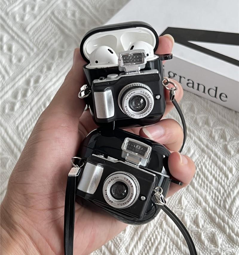 Airpods Pro 1. Nesil Uyumlu Fotoğraf Makinesi Tasarımlı Ses Ve Işık Efektli Airpods Kılıfı Airpods Pro 1. Nesil Uyumlu Fotoğraf Makinesi Tasarımlı Ses Ve Işık Efektli Airpods Kılıfı