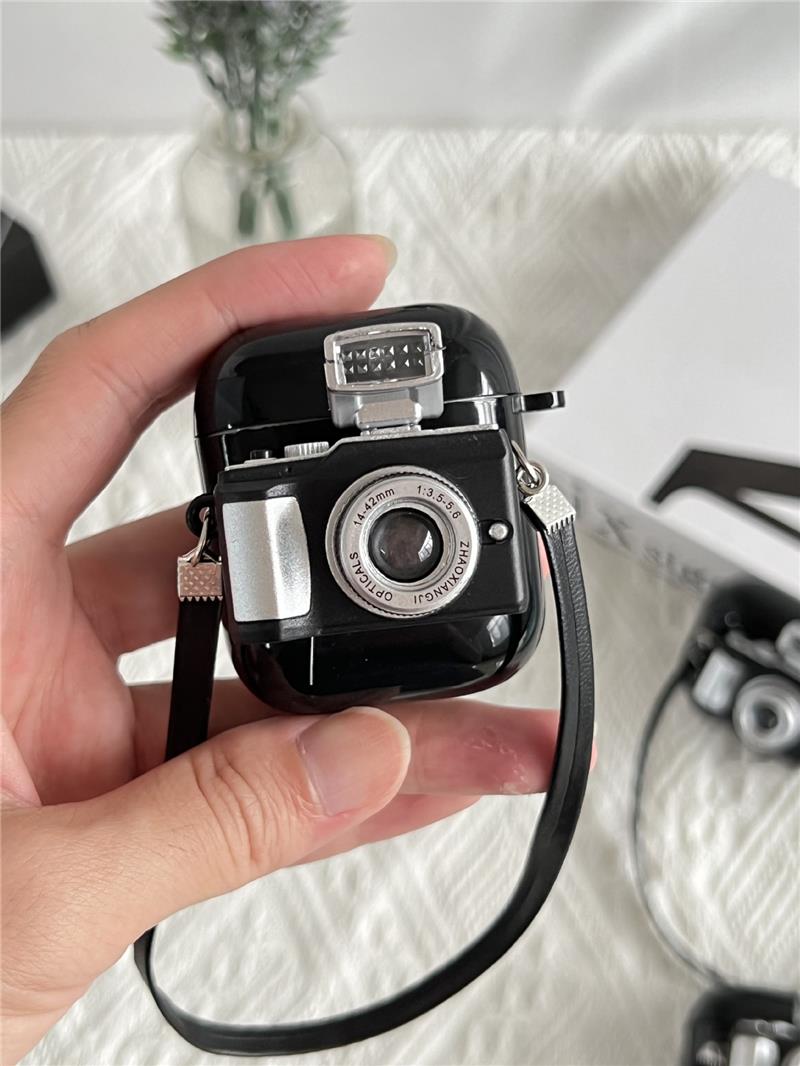 Airpods Pro 1. Nesil Uyumlu Fotoğraf Makinesi Tasarımlı Ses Ve Işık Efektli Airpods Kılıfı Airpods Pro 1. Nesil Uyumlu Fotoğraf Makinesi Tasarımlı Ses Ve Işık Efektli Airpods Kılıfı