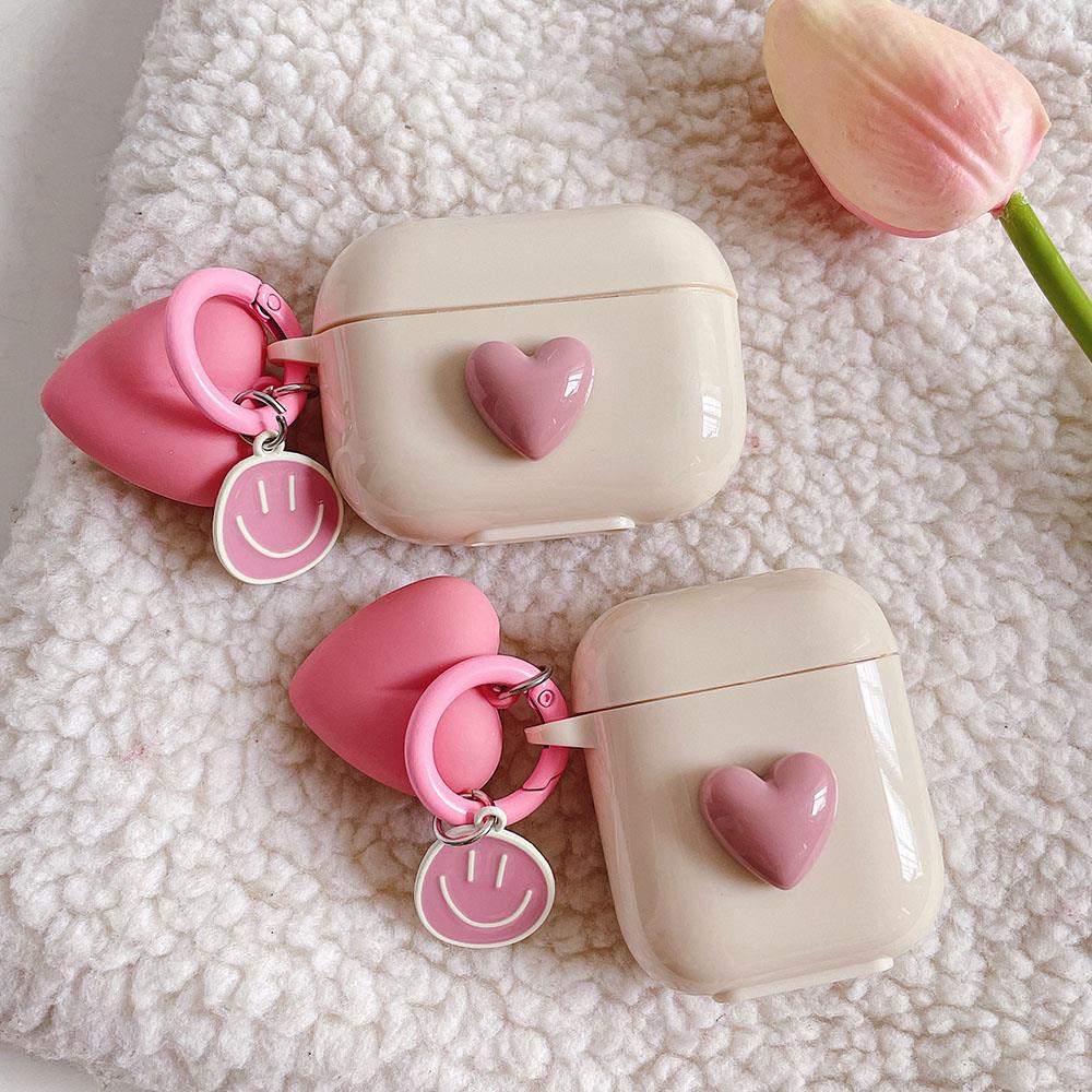Airpods Pro 1. Nesil Uyumlu Pembe Kalpli Ayna Charmlı Airpods Kılıfı Airpods Pro 1. Nesil Uyumlu Pembe Kalpli Ayna Charmlı Airpods Kılıfı