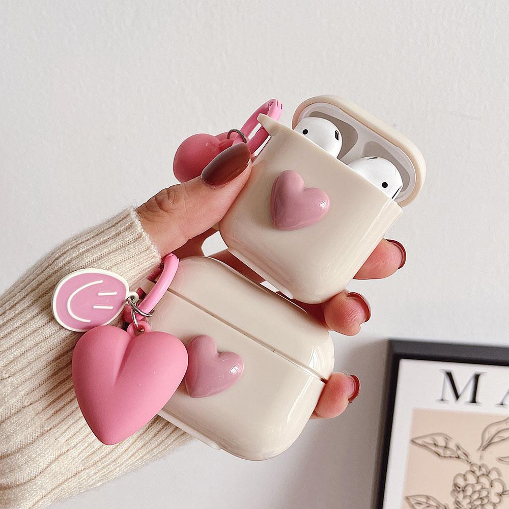 Airpods Pro 1. Nesil Uyumlu Pembe Kalpli Ayna Charmlı Airpods Kılıfı Airpods Pro 1. Nesil Uyumlu Pembe Kalpli Ayna Charmlı Airpods Kılıfı