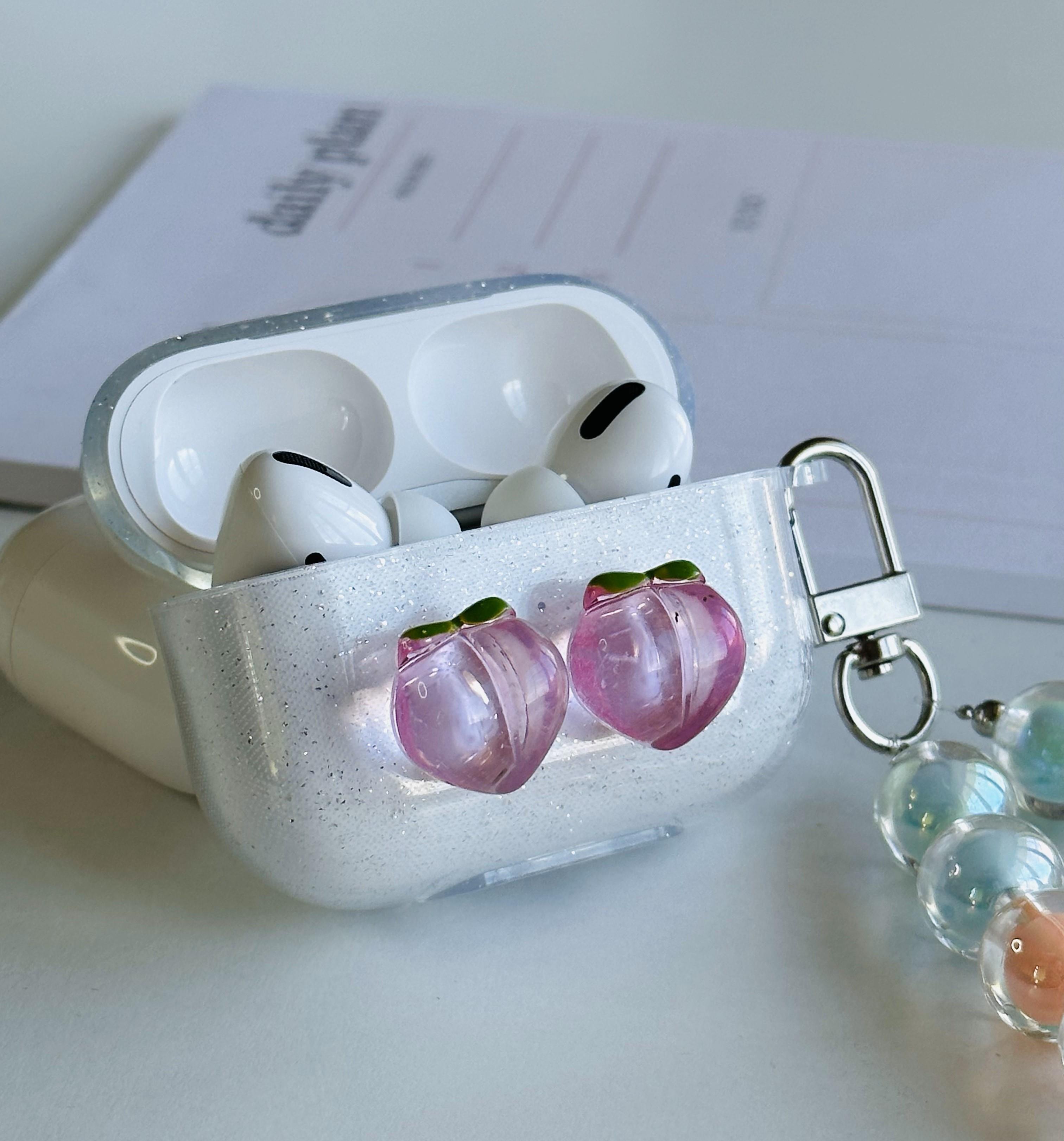 Airpods Pro 2. Nesil Uyumlu Şeftali figürlü Airpods Kılıfı Airpods Pro 2. Nesil Uyumlu Şeftali figürlü Airpods Kılıfı