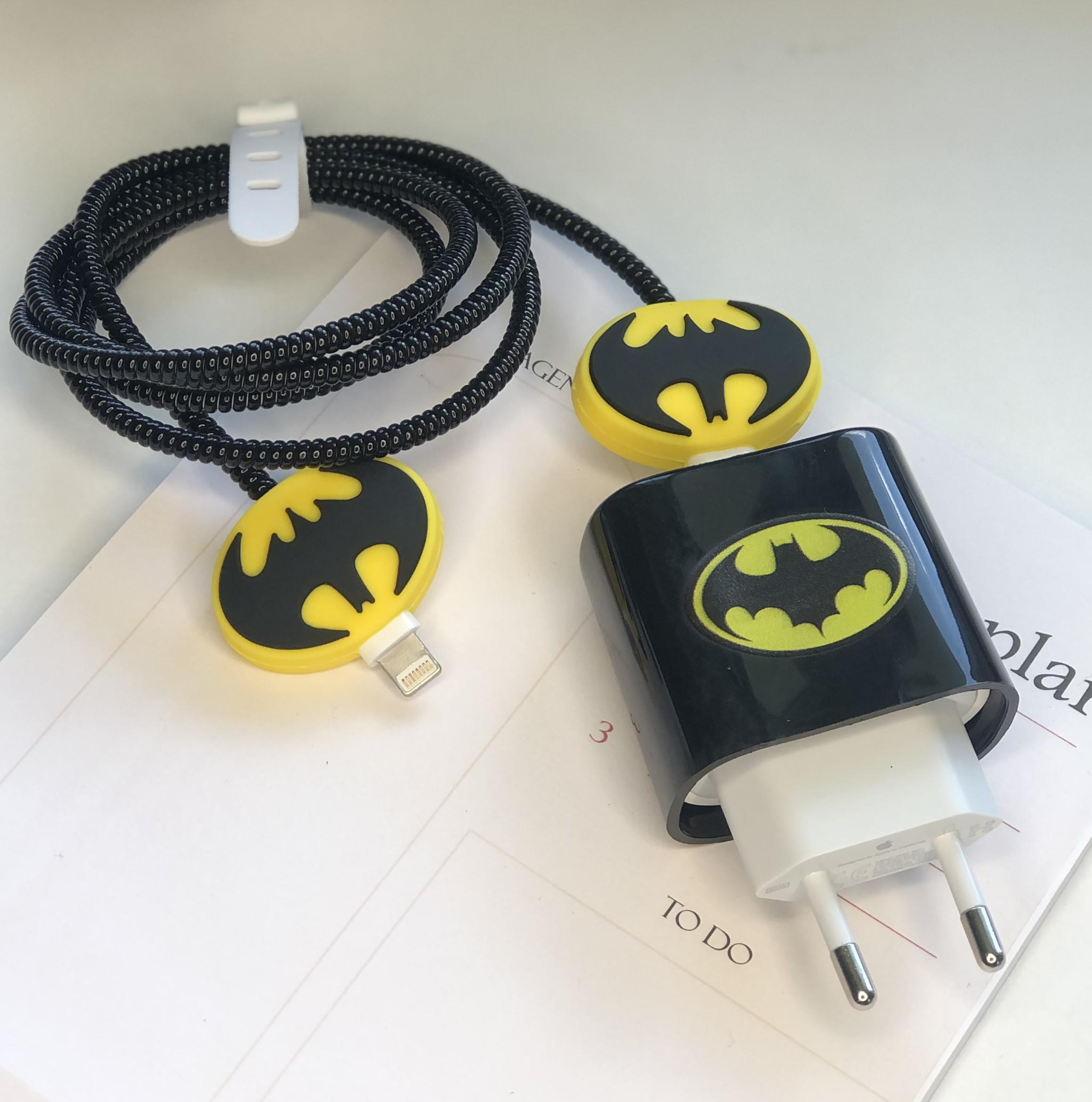 Apple 20 W Adaptör Uyumlu Batman Kablo Koruyucu Set Apple 20 W Adaptör Uyumlu Batman Kablo Koruyucu Set