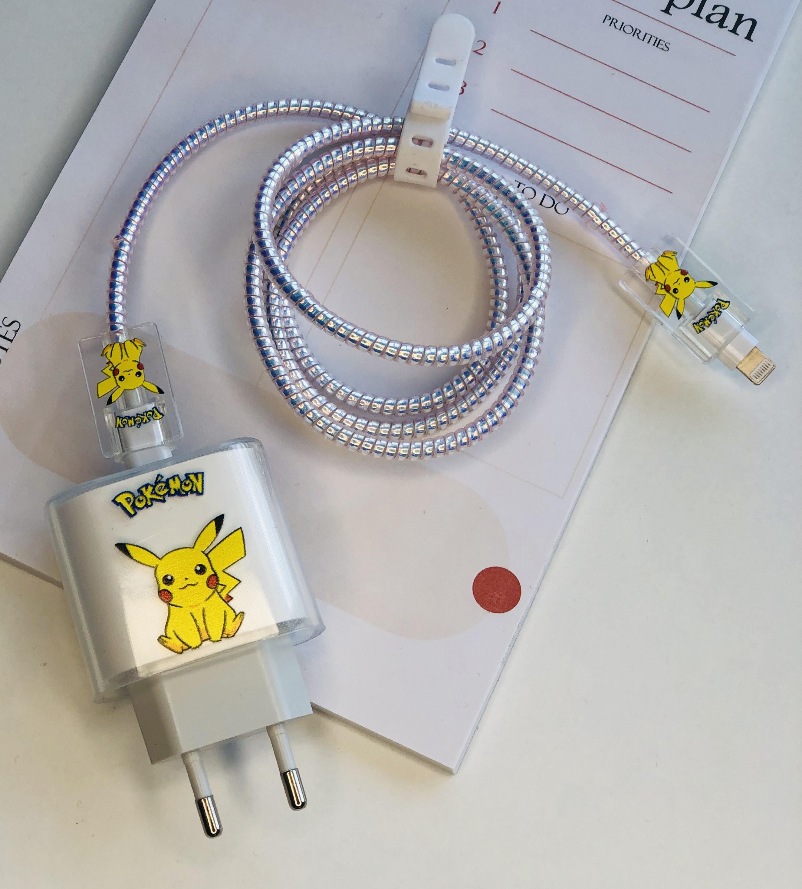 Apple 20 W Adaptör Uyumlu Pikachu Kablo Koruyucu Set Apple 20 W Adaptör Uyumlu Pikachu Kablo Koruyucu Set