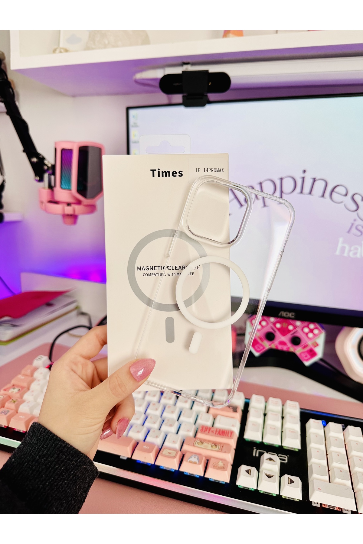 iPhone 12 Uyumlu Sararmaz Şeffaf Mika MagSafe Özellikli Ultra İnce kılıf iPhone 12 Uyumlu Sararmaz Şeffaf Mika MagSafe Özellikli Ultra İnce kılıf