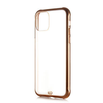 iPhone 12 Ve 12 Pro Uyumlu Şeffaf Buzlu Gold Detaylı Altın Kapak Kılıf iPhone 12 Ve 12 Pro Uyumlu Şeffaf Buzlu Gold Detaylı Altın Kapak Kılıf