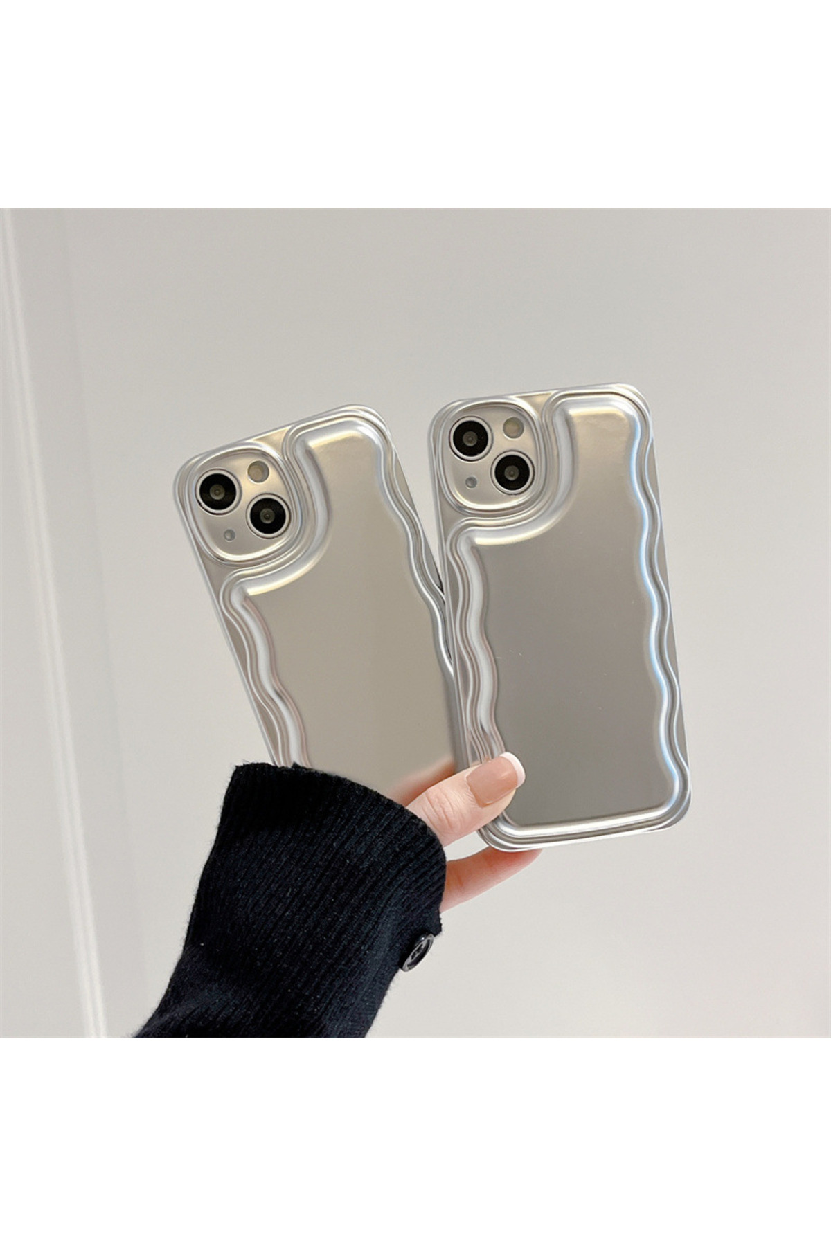 iPhone 13 Pro Uyumlu Puf Case Gümüş iPhone 13 Pro Uyumlu Puf Case Gümüş