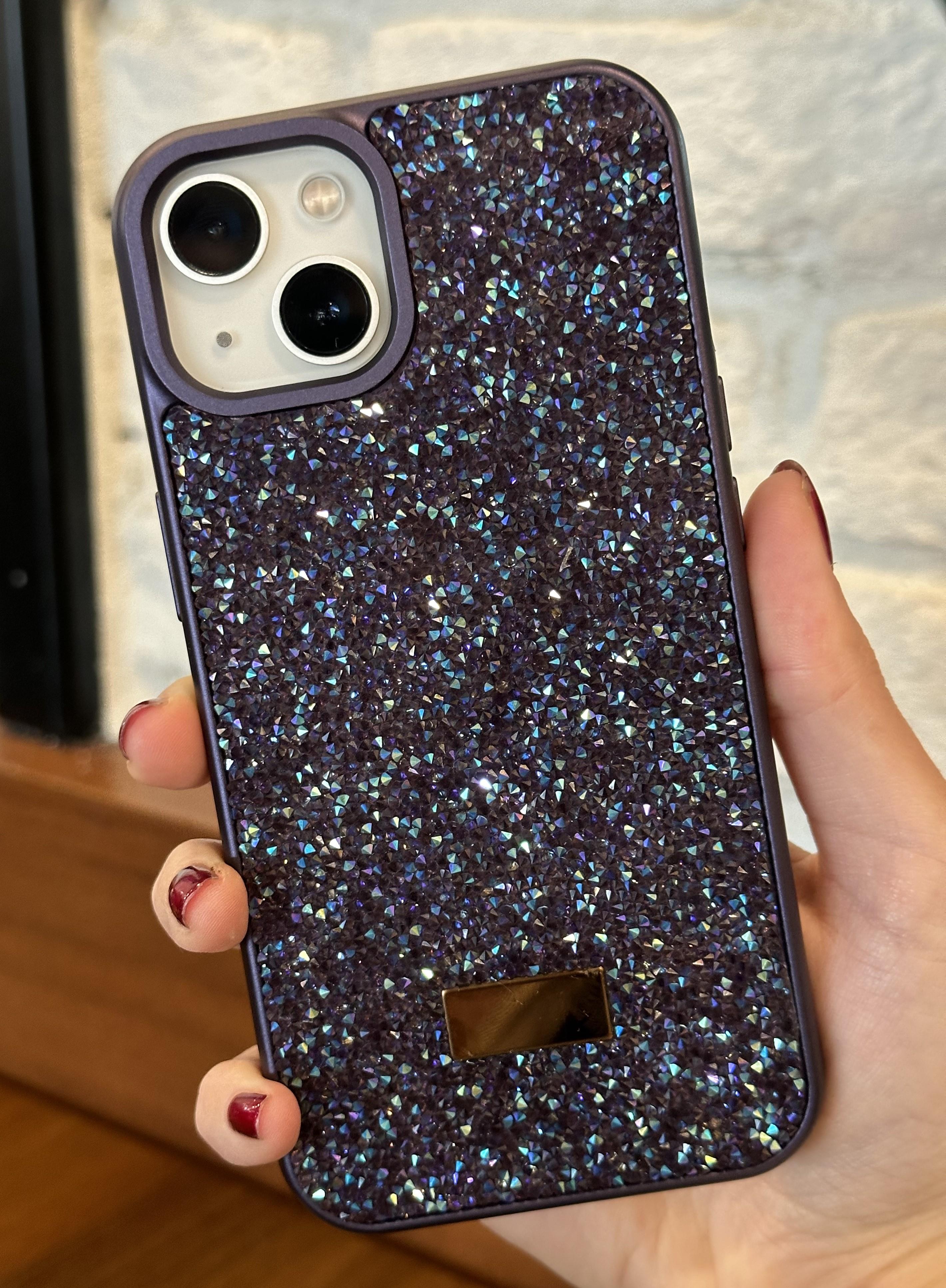 iPhone 13 Uyumlu Mor Taşlı Kılıf iPhone 13 Uyumlu Mor Taşlı Kılıf