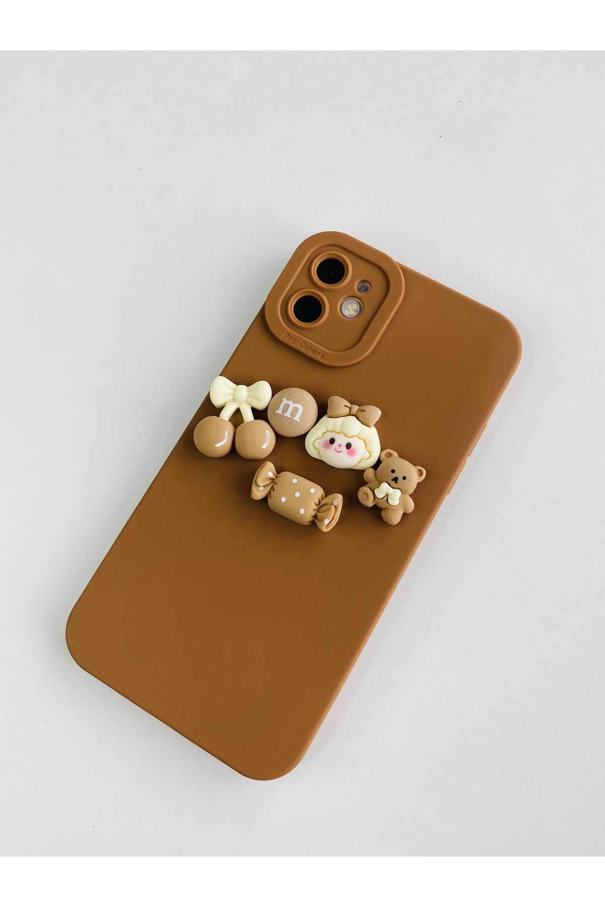 iPhone 14 Plus Uyumlu Kahverengi Ayıcık Figürlü Kılıf iPhone 14 Plus Uyumlu Kahverengi Ayıcık Figürlü Kılıf