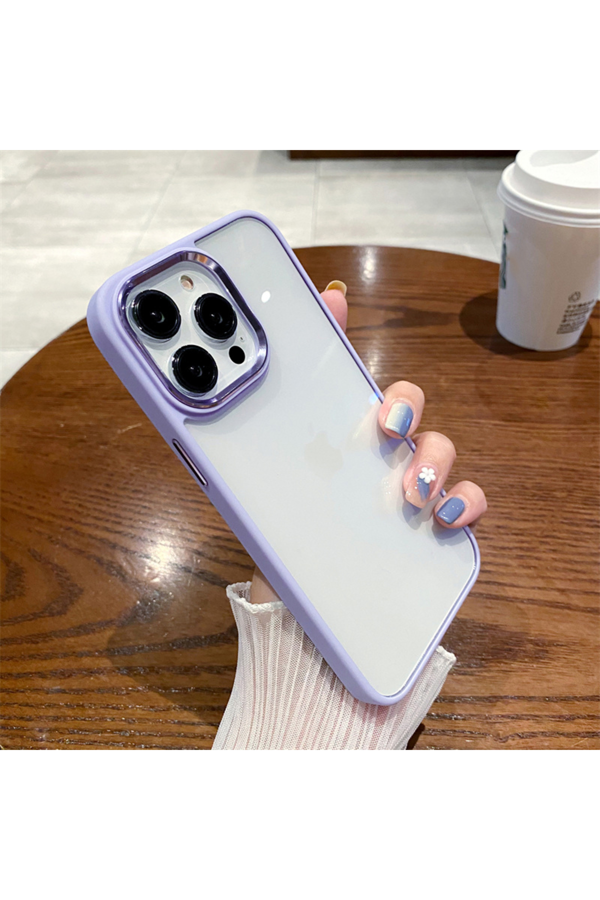 iPhone 14 Plus Uyumlu Sararmaz Mika Bebek Mavisi Kılıf iPhone 14 Plus Uyumlu Sararmaz Mika Bebek Mavisi Kılıf