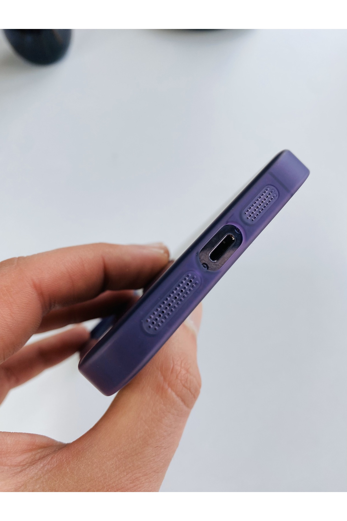 iPhone 14 Pro Uyumlu Mat Derin Mor Magsafe Kapak iPhone 14 Pro Uyumlu Mat Derin Mor Magsafe Kapak