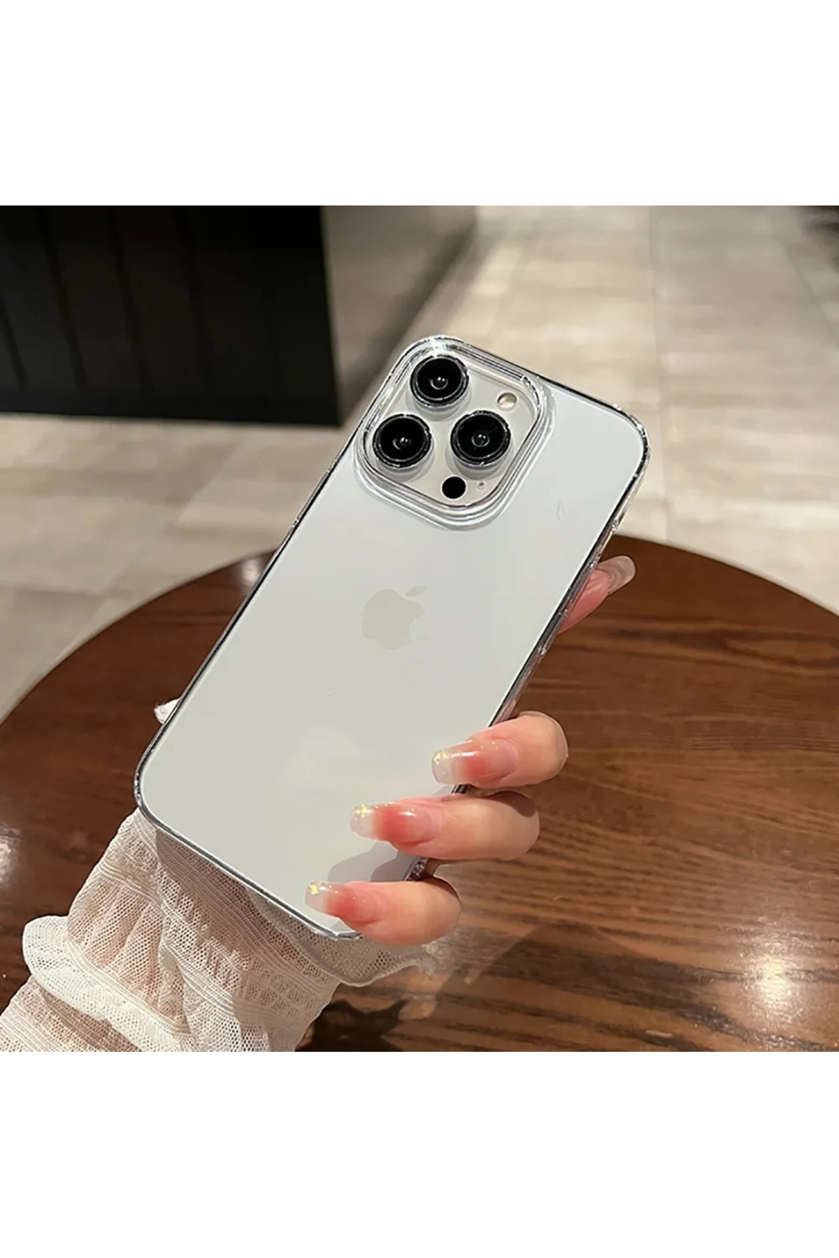 iPhone 14 Pro Uyumlu Ultra İnce Sararmaz Mika Şeffaf Kapak iPhone 14 Pro Uyumlu Ultra İnce Sararmaz Mika Şeffaf Kapak