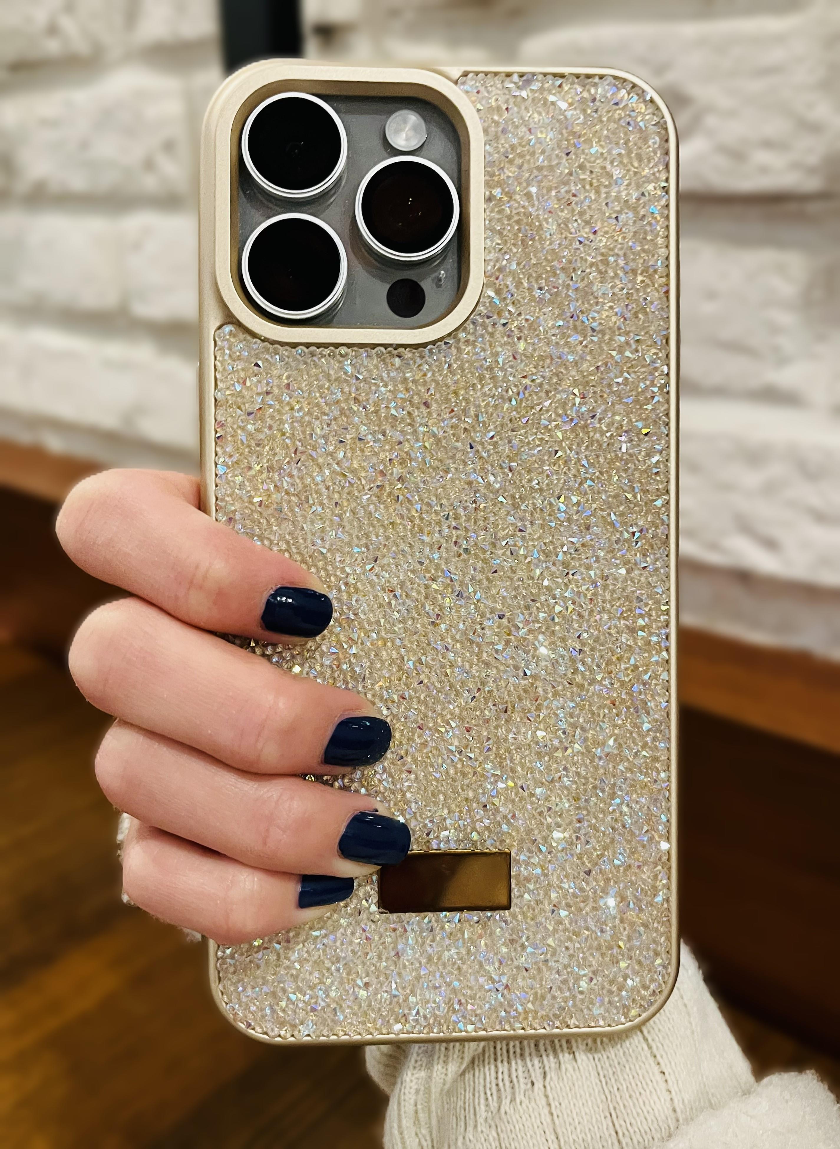 İphone 14 Promax Uyumlu Gold Taşlı Kılıf İphone 14 Promax Uyumlu Gold Taşlı Kılıf