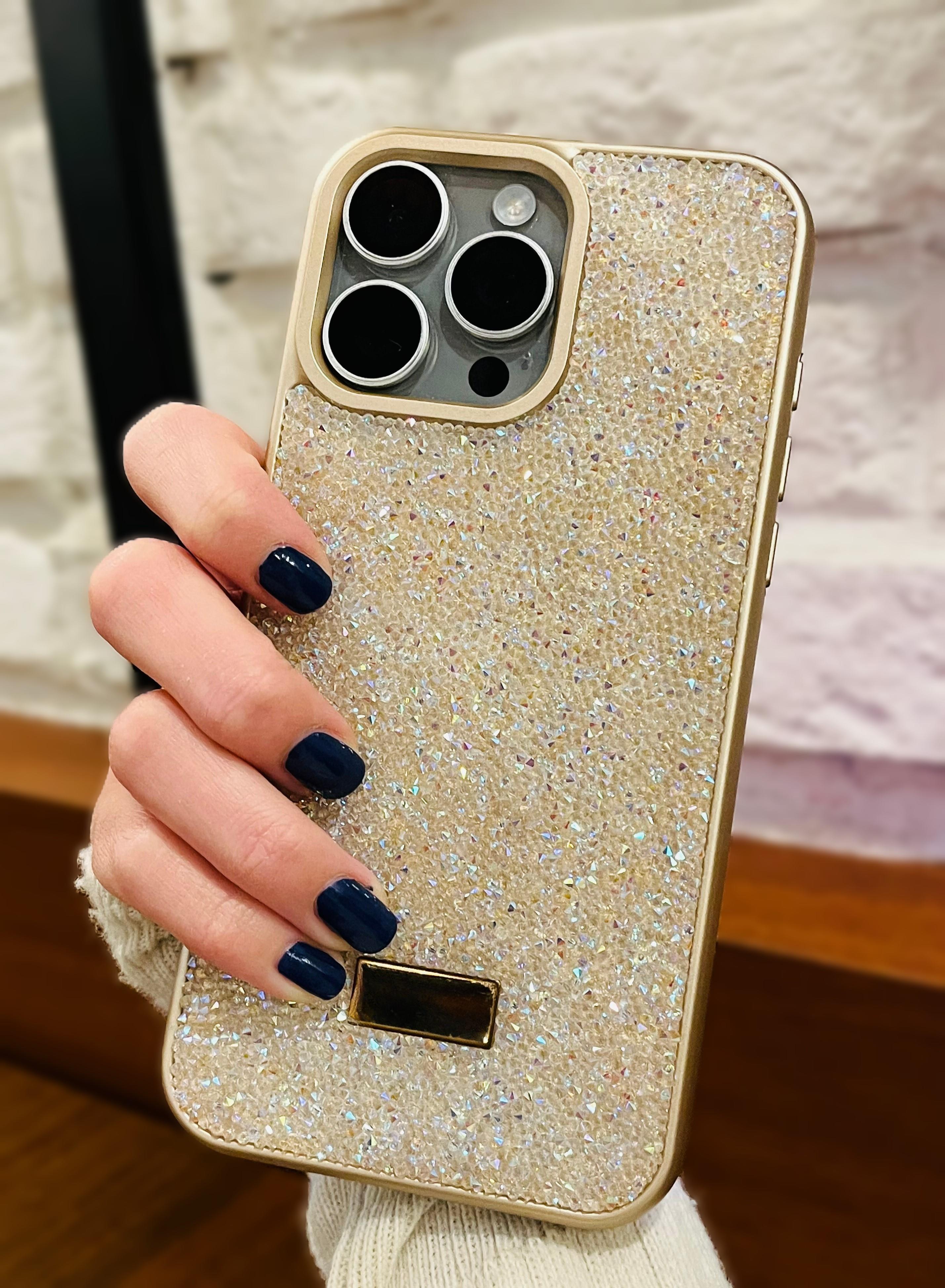 İphone 14 Promax Uyumlu Gold Taşlı Kılıf İphone 14 Promax Uyumlu Gold Taşlı Kılıf