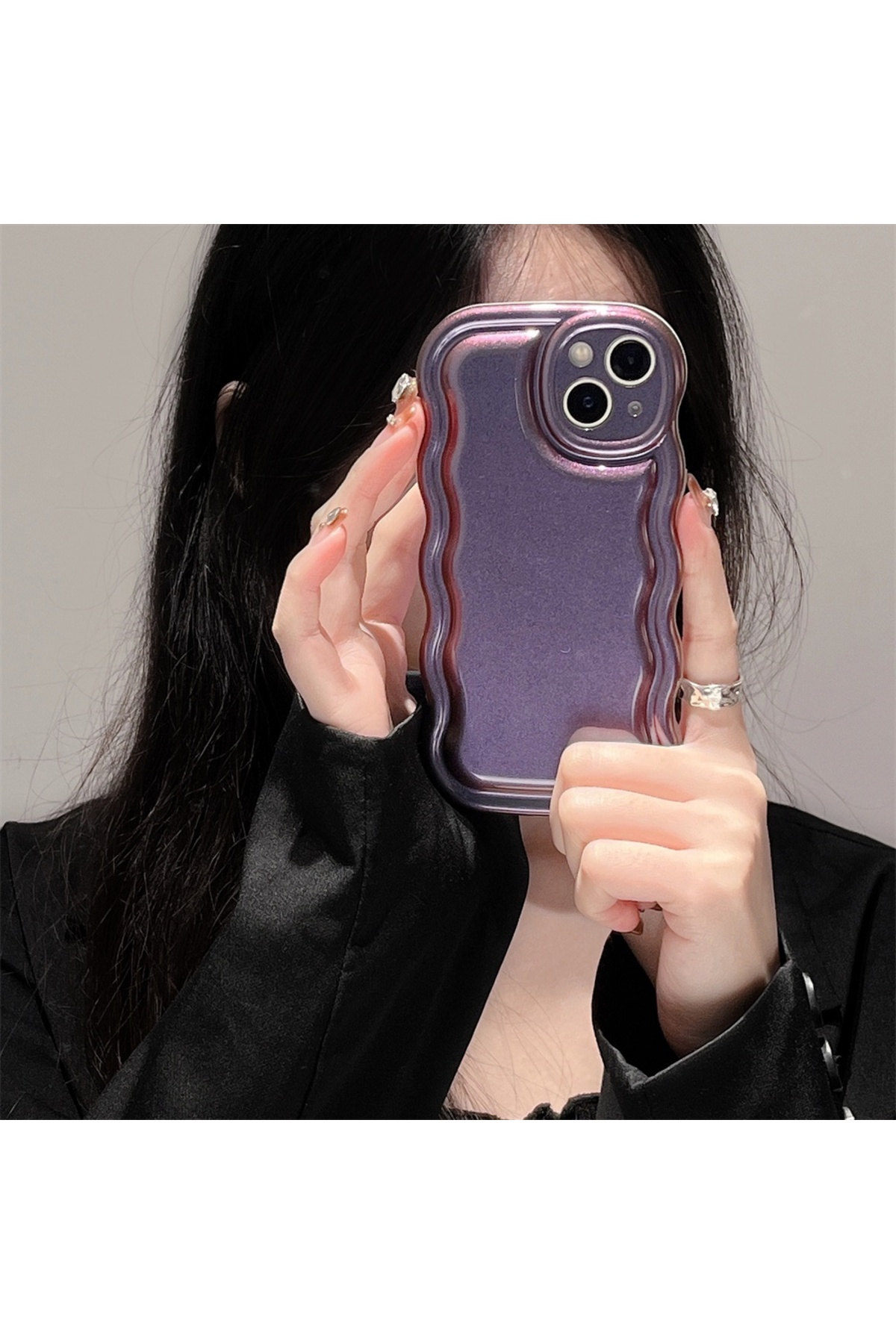iPhone 14 Uyumlu Puf Case Mor iPhone 14 Uyumlu Puf Case Mor