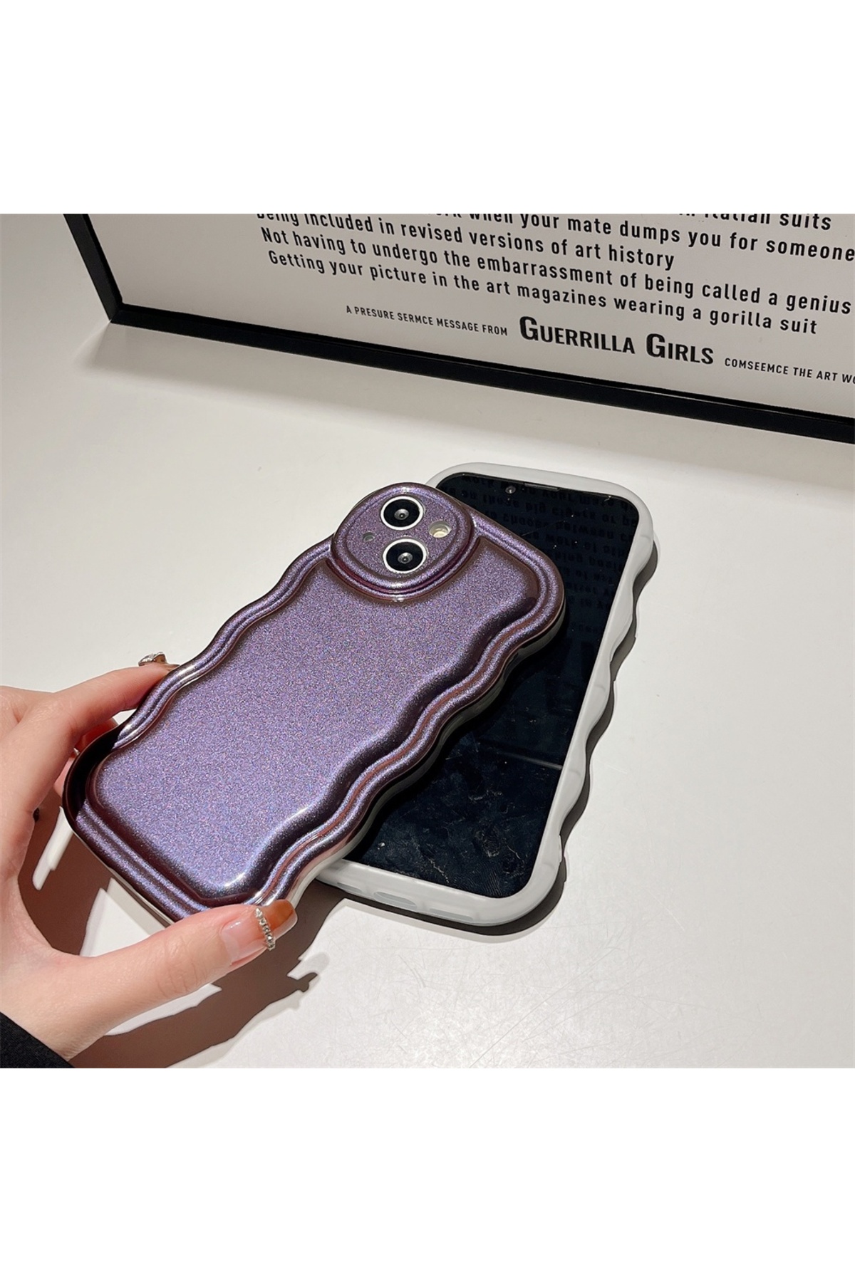 iPhone 14 Uyumlu Puf Case Mor iPhone 14 Uyumlu Puf Case Mor