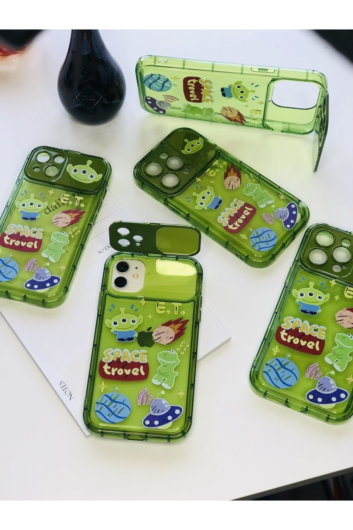 iPhone 14 Uyumlu Uzaylı Ayna Kapak Case iPhone 14 Uyumlu Uzaylı Ayna Kapak Case