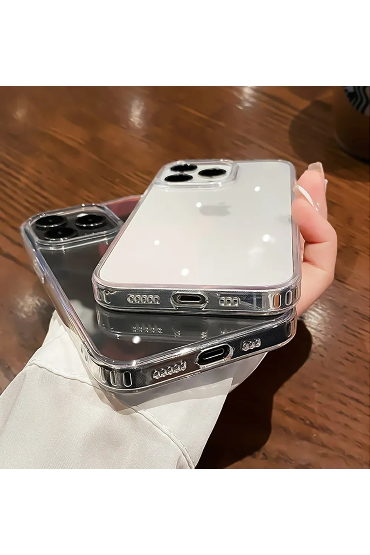 iPhone 15 Promax Uyumlu Ultra İnce Sararmaz Mika Şeffaf Kapak iPhone 15 Promax Uyumlu Ultra İnce Sararmaz Mika Şeffaf Kapak