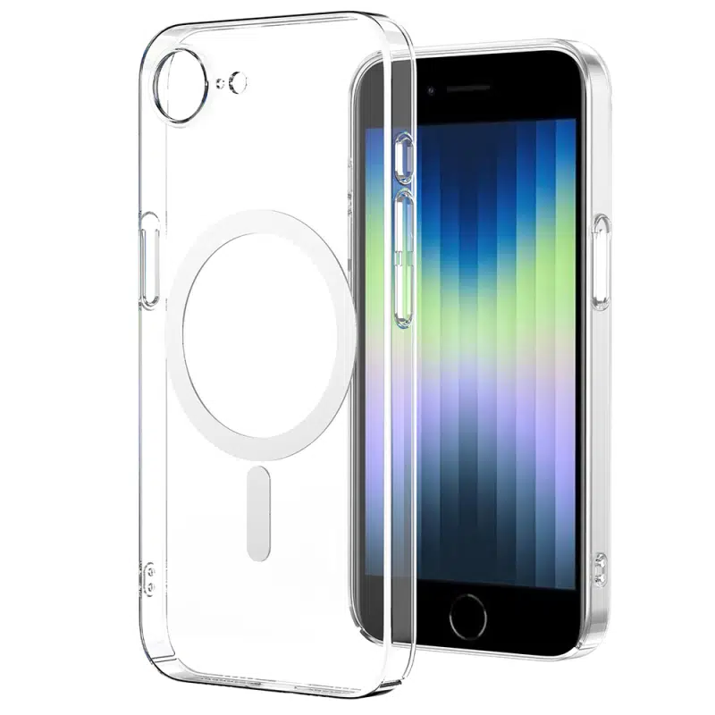 iPhone 16E Ve 17E Uyumlu Şeffaf Sararmaz Sert İnce Magsafeli London Kapak