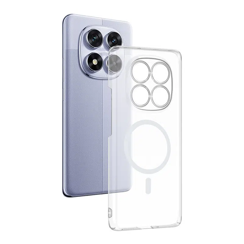 Redmi Note 14 Pro 4G Uyumlu Şeffaf Sararmaz Sert İnce Magsafeli London Kapak