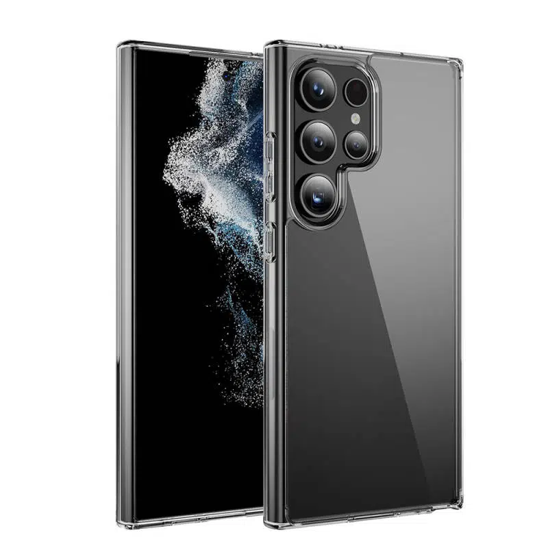Samsung Galaxy S24 Ultra Uyumlu Sararmaz Şeffaf Sert Kapak