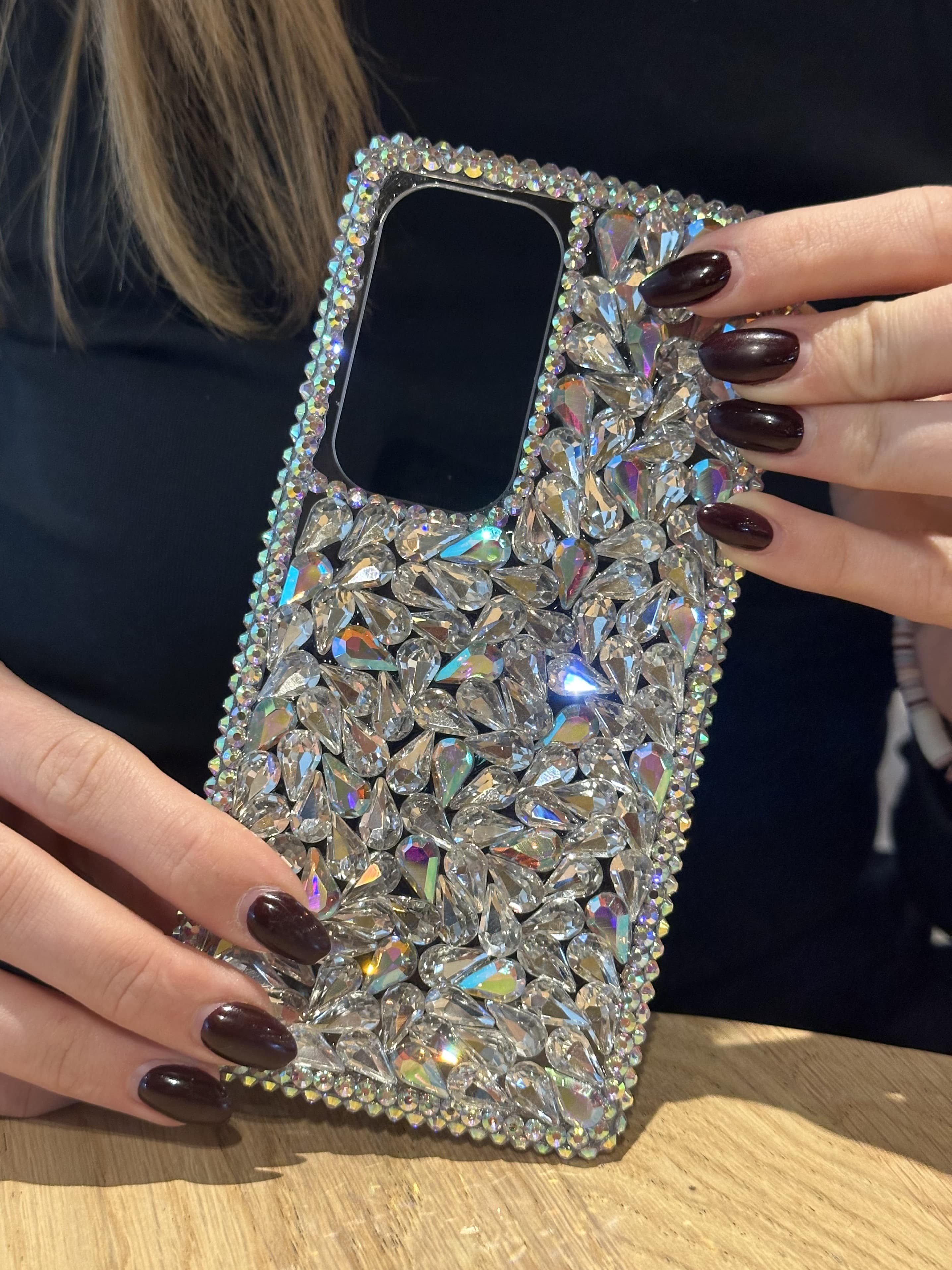 Samsung Galaxy S25 Ultra Uyumlu Lüks Hologram Kristal Taşlı Kılıf Samsung Galaxy S25 Ultra Uyumlu Lüks Hologram Kristal Taşlı Kılıf