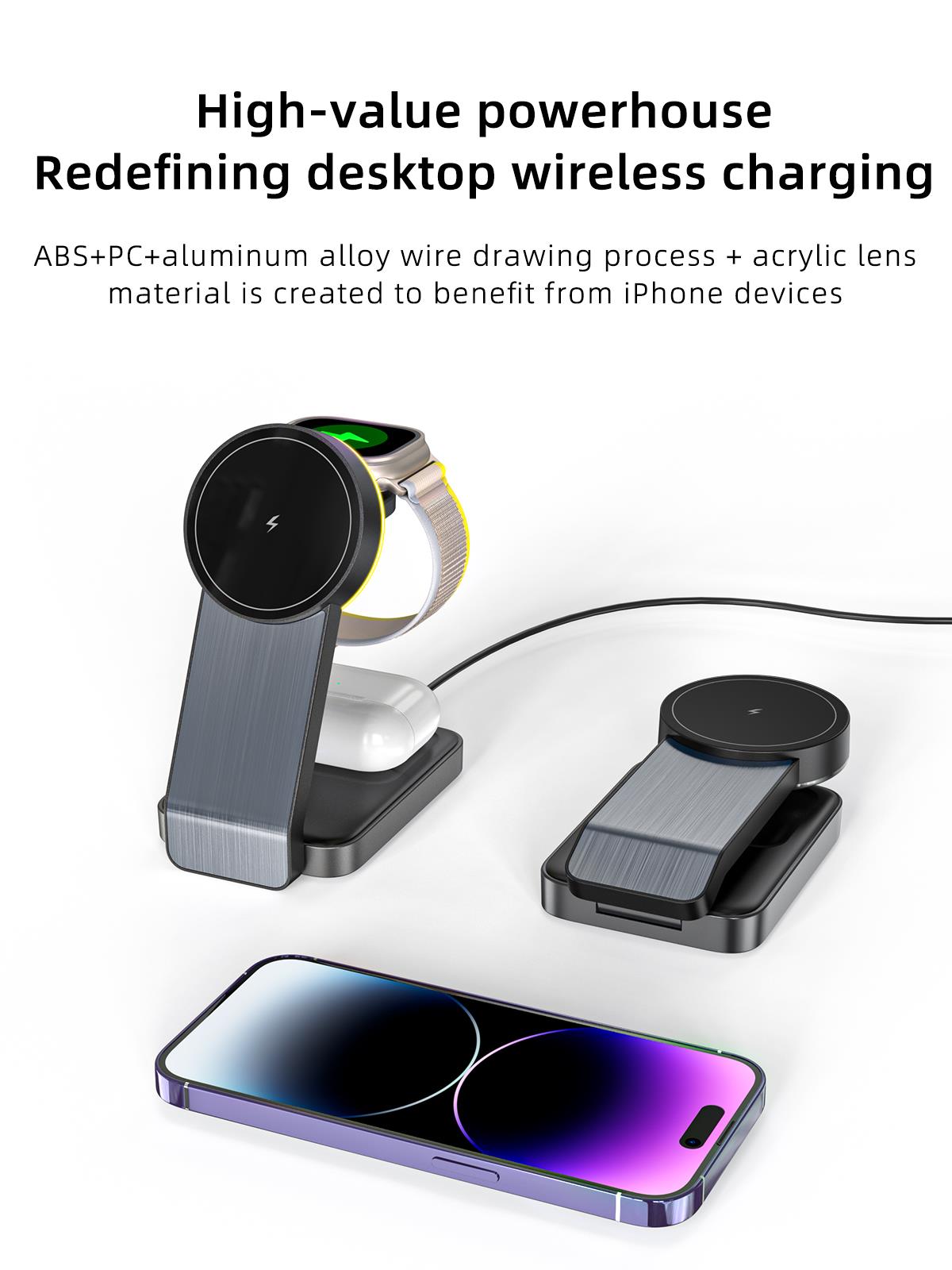 Sunix 2 yıl Garantili 3 in 1 Katlanabilir Apple Kablosuz Şarj Standı Beyaz Sunix 2 yıl Garantili 3 in 1 Katlanabilir Apple Kablosuz Şarj Standı Beyaz