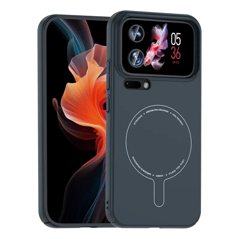 Xiaomi 17 Pro Max Uyumlu İnce PC Malzeme Magsafeli Lacivert Elio Kapak